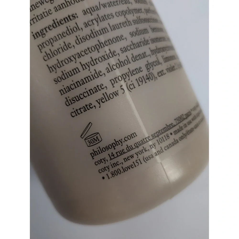 BIG 32oz SEALED😍Philosophy Fresh Cream Warm Cashmere Hydrating Shower Gel Luxe